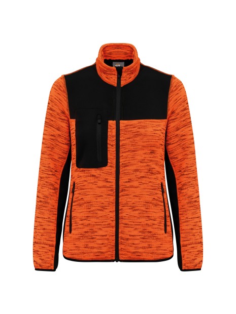 WK. DESIGNED TO WORK Veste recyclée en polytricot femme /api/colors/876f6860-7249-416d-9a9d-a2b4409b5a09 personnalisable