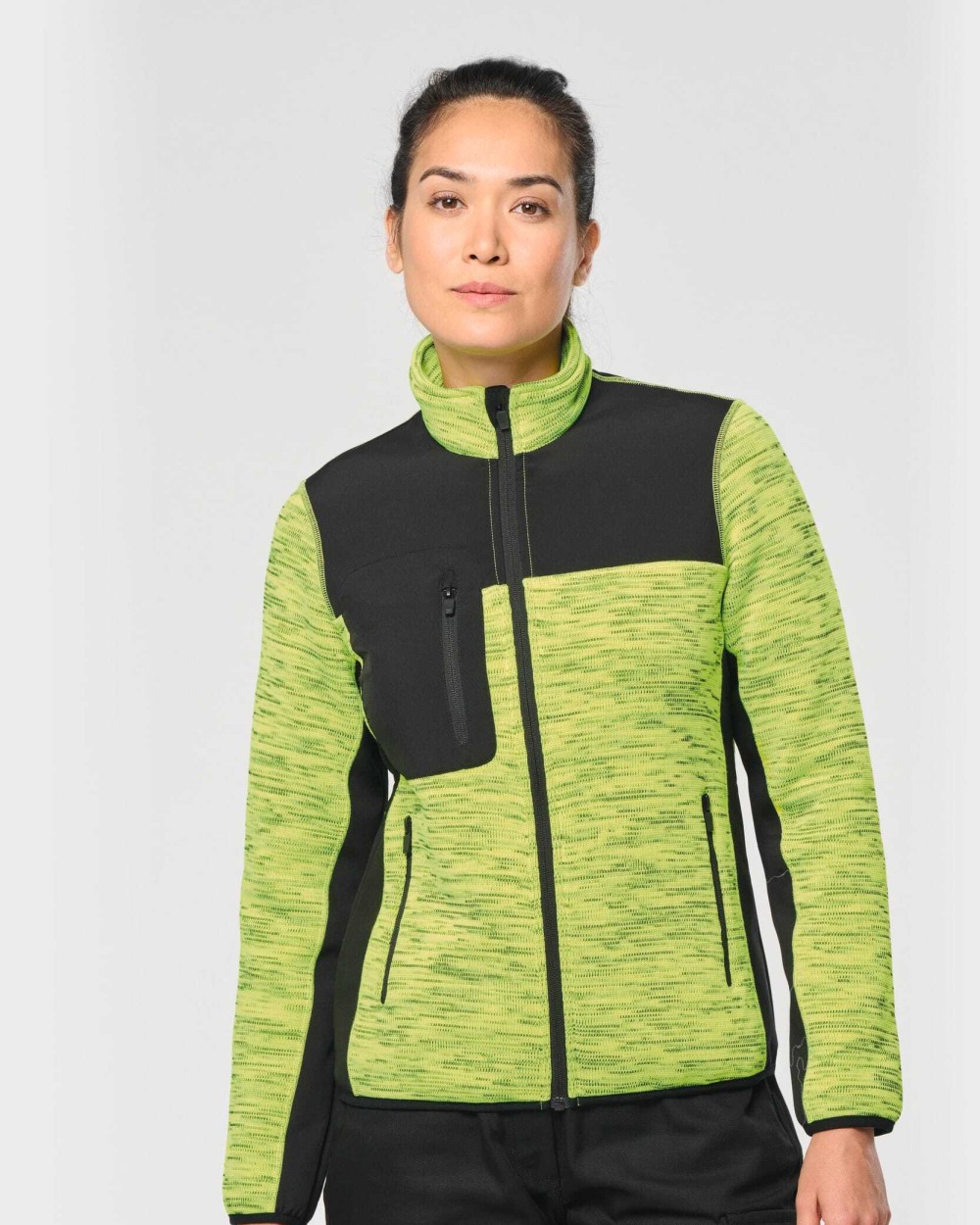 Jassen WK. DESIGNED TO WORK Gerecycled damesjasje in polytricot voor bedrukking &amp; borduring