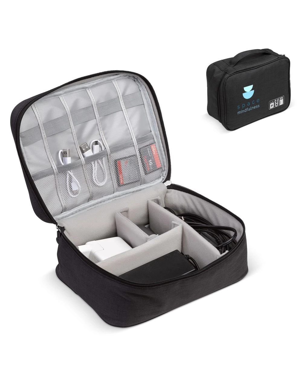 Accessoires personnalisable 4DO Trousse de voyage pour câbles et chargeurs