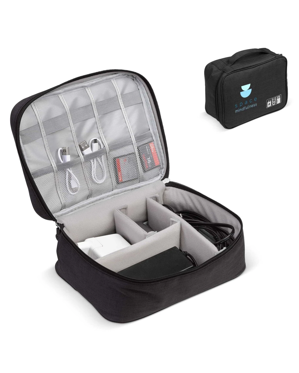 Accessoires personnalisable 4DO Trousse de voyage pour câbles et chargeurs