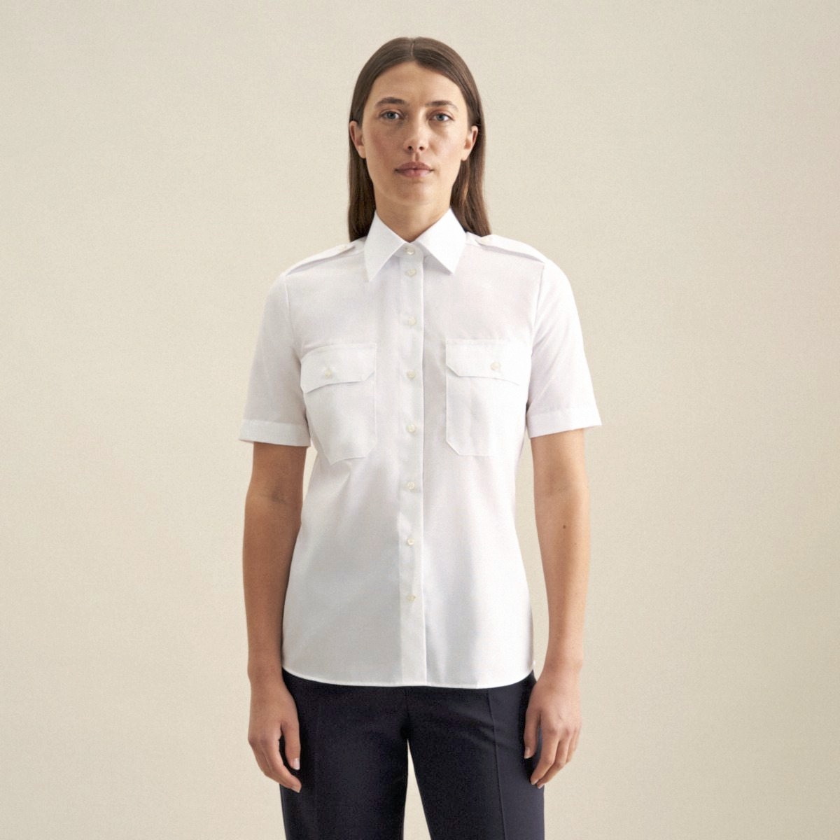 SEIDENSTICKER Women´s Pilot Blouse Regular Fit Shortsleeve Hemden personalisierbar