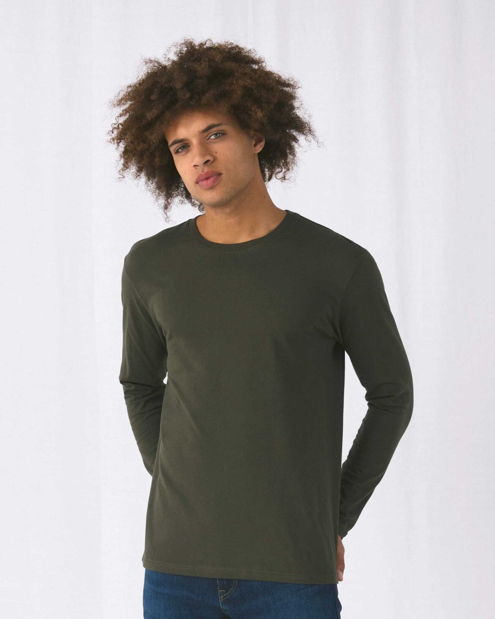 T-shirts B&C #E150 Men's T-shirt long sleeve voor bedrukking &amp; borduring