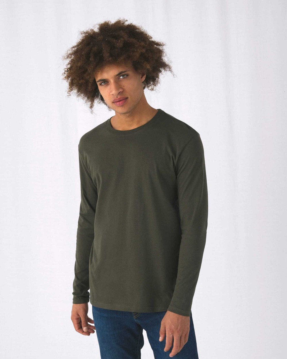 T-shirts B&C #E150 Men's T-shirt long sleeve voor bedrukking &amp; borduring