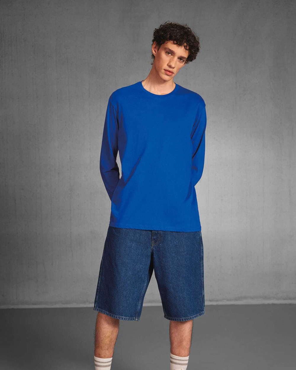 B&C Herren-Langarmshirt #E150 T-Shirts personalisierbar