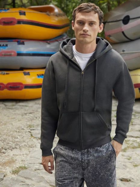 Sweat-shirts à personnaliser FOL Sweat-shirt homme zippé capuche Premium (62-034-0) 