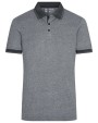 JAMES & NICHOLSON Men`s Heather Polo Poloshirts personalisierbar