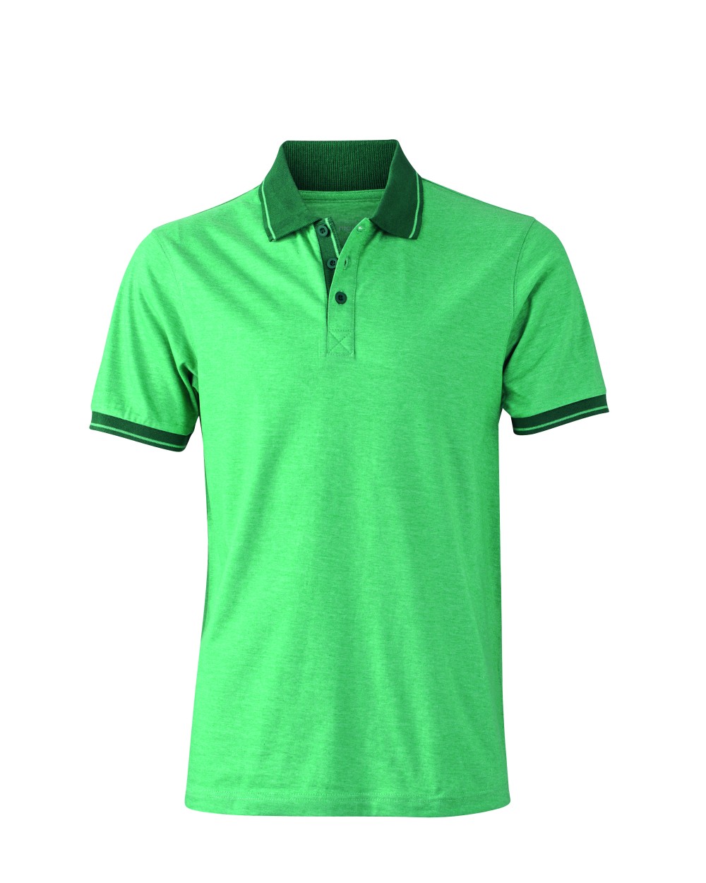 Polo's JAMES & NICHOLSON Men`s Heather Polo voor bedrukking &amp; borduring