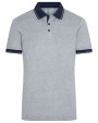 Polo's JAMES & NICHOLSON Men`s Heather Polo voor bedrukking &amp; borduring