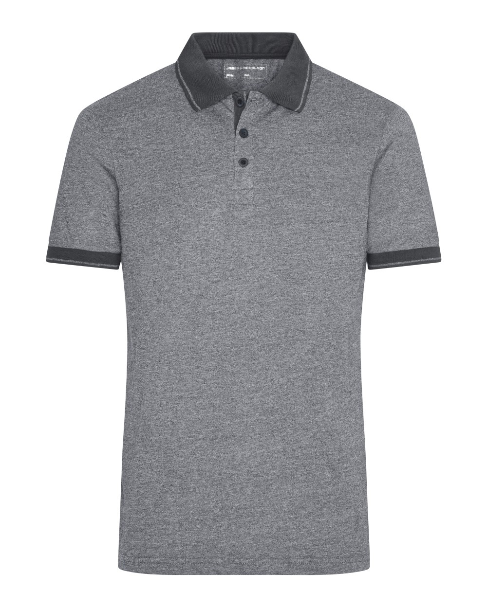 Polo's JAMES & NICHOLSON Men`s Heather Polo voor bedrukking &amp; borduring