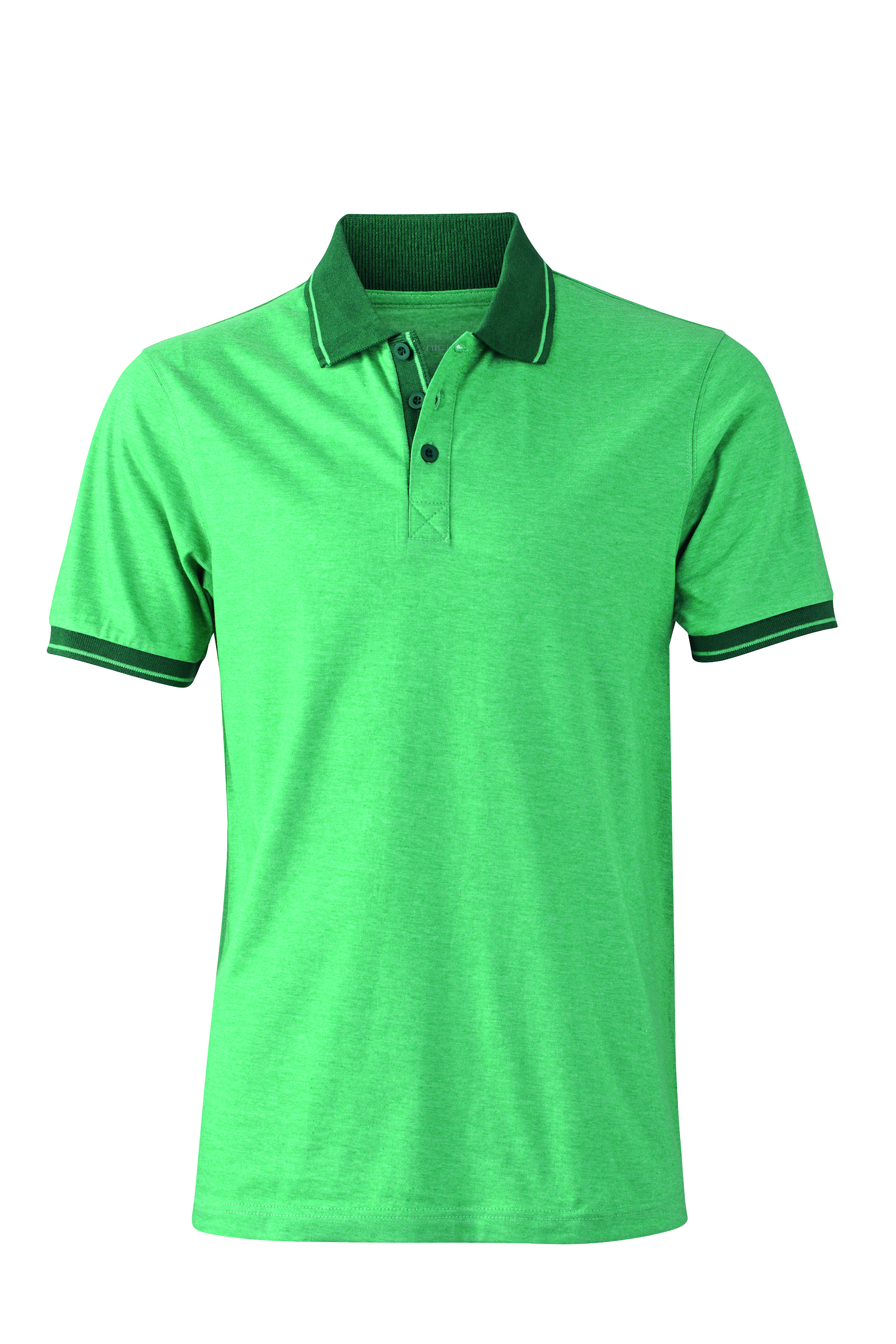 Polo's JAMES & NICHOLSON Men`s Heather Polo voor bedrukking &amp; borduring