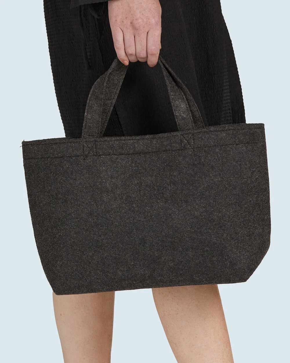Tassen & Zakken BAGS BY JASSZ Small Felt Shopper voor bedrukking &amp; borduring