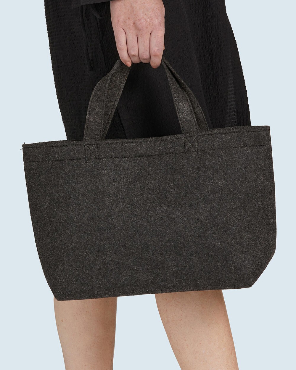 Tassen & Zakken BAGS BY JASSZ Small Felt Shopper voor bedrukking &amp; borduring
