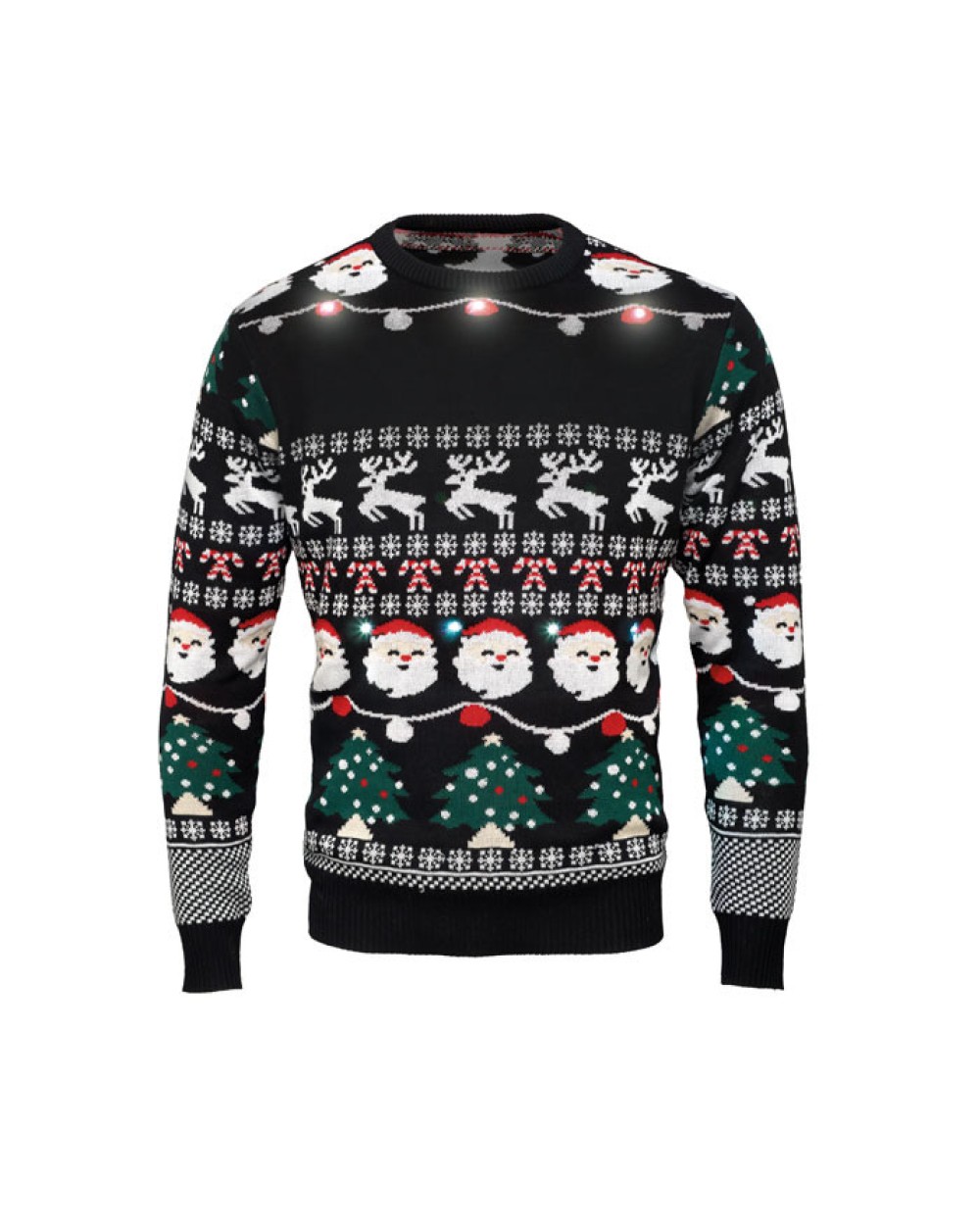 Benodigdheden 4DO Kerst LED-trui L/XL voor bedrukking &amp; borduring