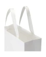 Tassen & Zakken 4DO Smartfold papieren tas van 210 g/m² met lintgrepen en een glanzende laminaatlaag - 31 x 12 x 31 cm voor bedrukking &amp; borduring