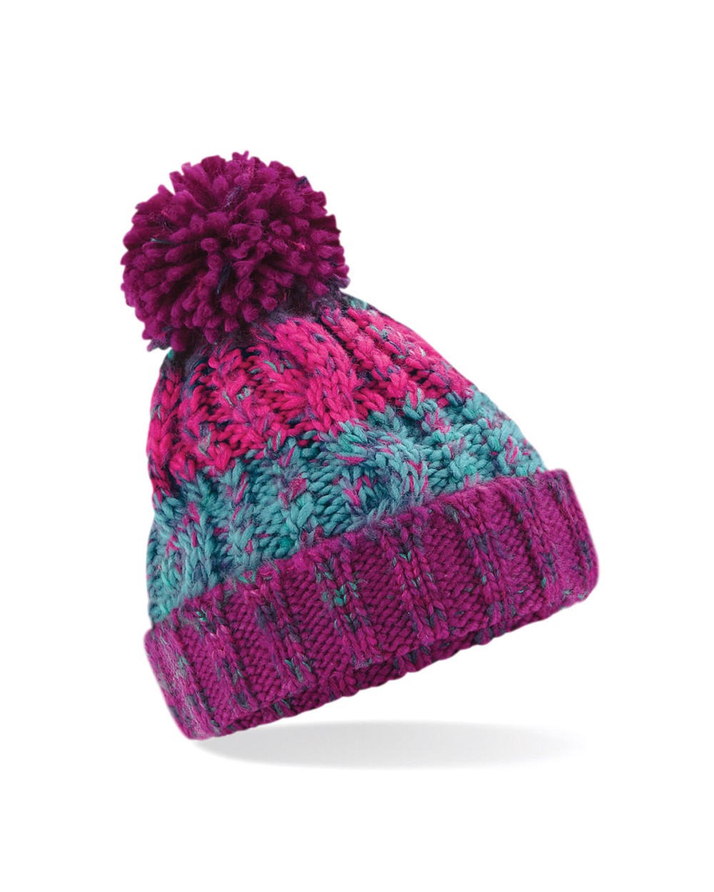 Bonnets personnalisable BEECHFIELD Bonnet enfant à pompon tire-bouchon