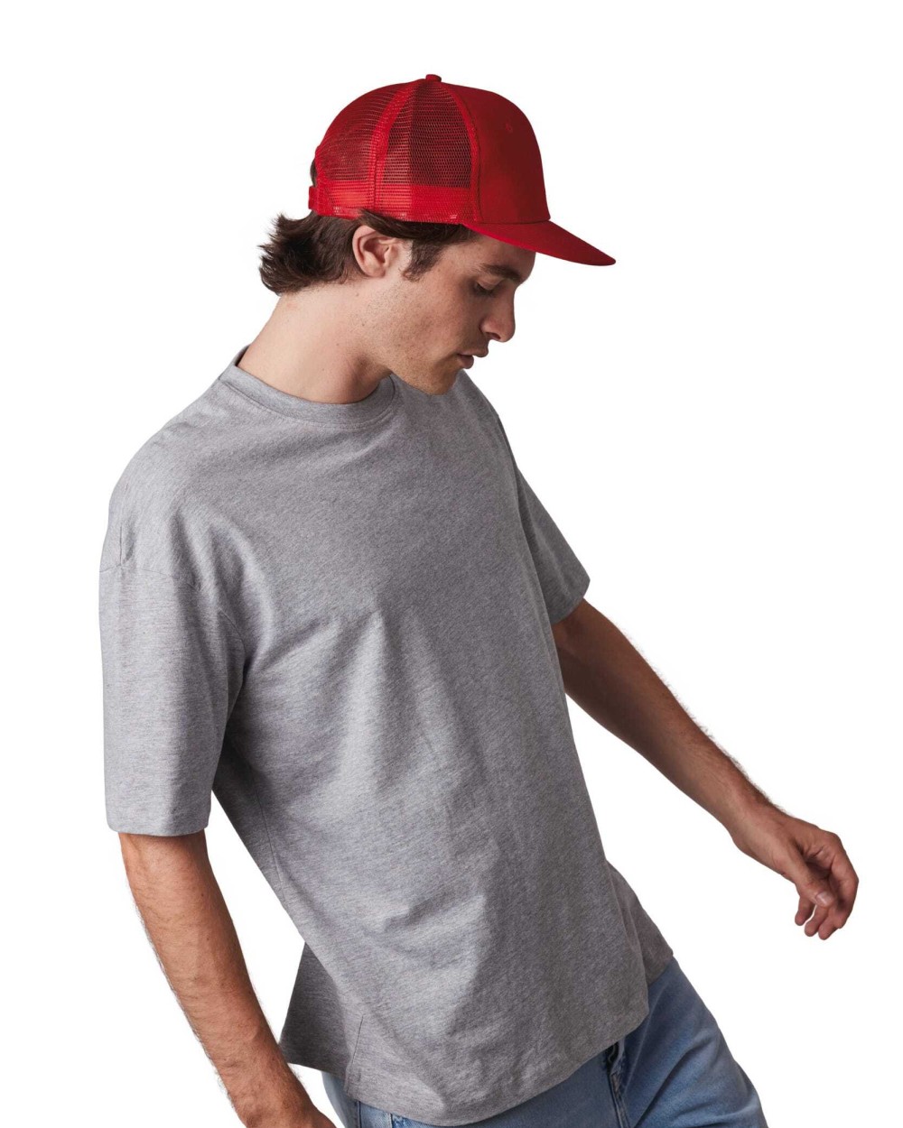 K-UP Trucker-Cap - 6-Panels-Kappe, Flachschirm Kappen personalisierbar