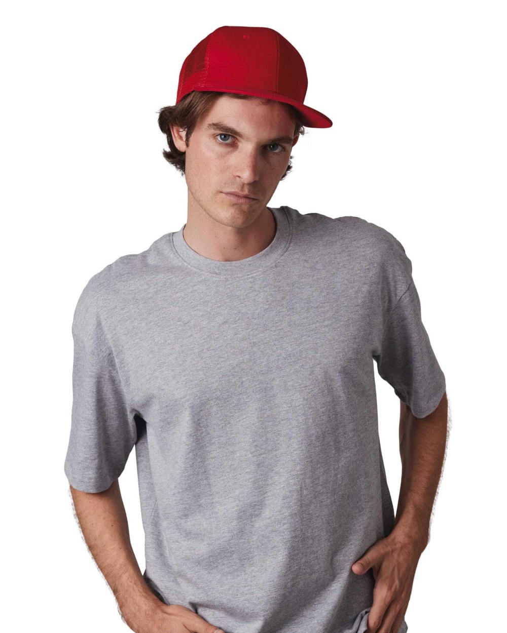 K-UP Trucker-Cap - 6-Panels-Kappe, Flachschirm Kappen personalisierbar