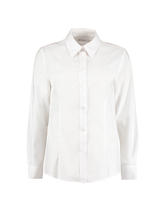 Chemises personnalisable KUSTOM KIT Women's Tailored Fit Workwear Oxford Shirt