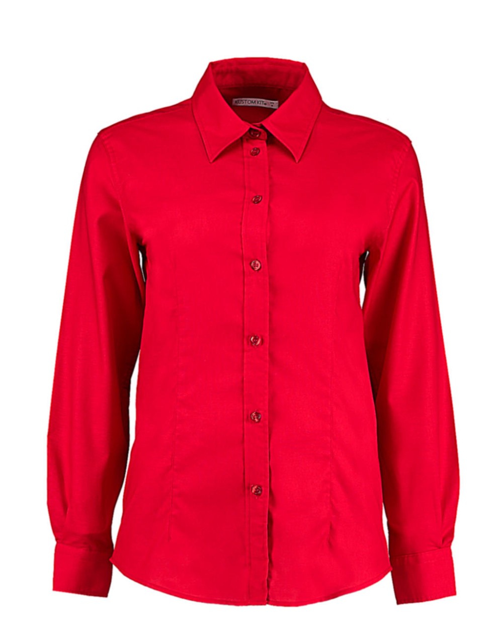 Hemden KUSTOM KIT Women's Tailored Fit Workwear Oxford Shirt voor bedrukking &amp; borduring