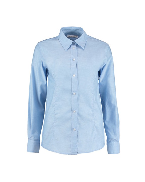 Chemises personnalisable KUSTOM KIT Women's Tailored Fit Workwear Oxford Shirt