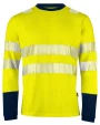 T-shirts PROJOB 6014 SIGNALISATIET-SHIRT LANGE MOUWEN EN ISO 20471 KLASSE 3 voor bedrukking &amp; borduring