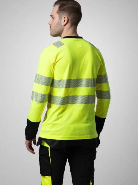 T-Shirts à personnaliser PROJOB 6014 T-SHIRT MANCHES LONGUES ISO 20471 CLASSE 3/2 