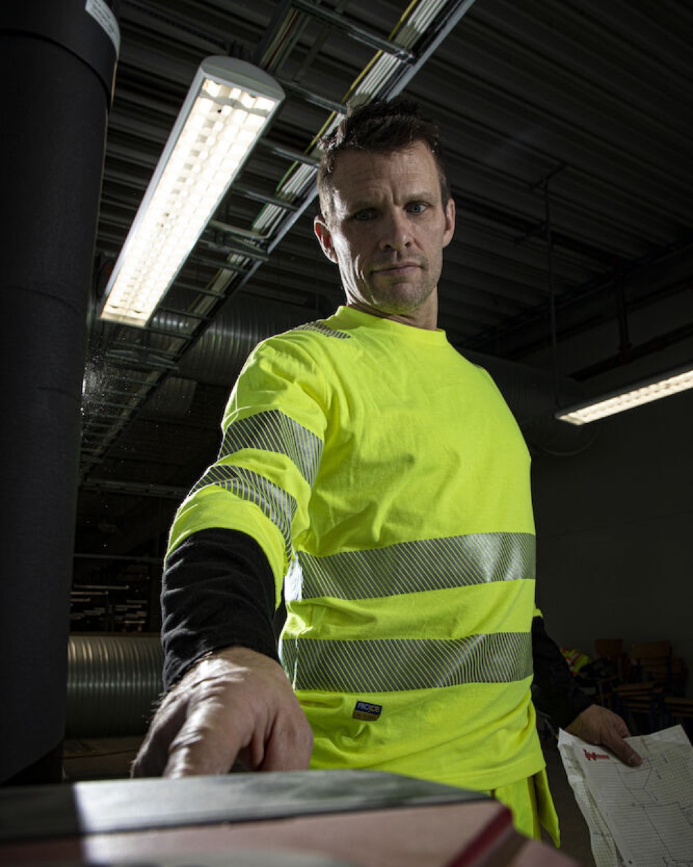 T-Shirts personnalisable PROJOB 6014 T-SHIRT MANCHES LONGUES ISO 20471 CLASSE 3/2