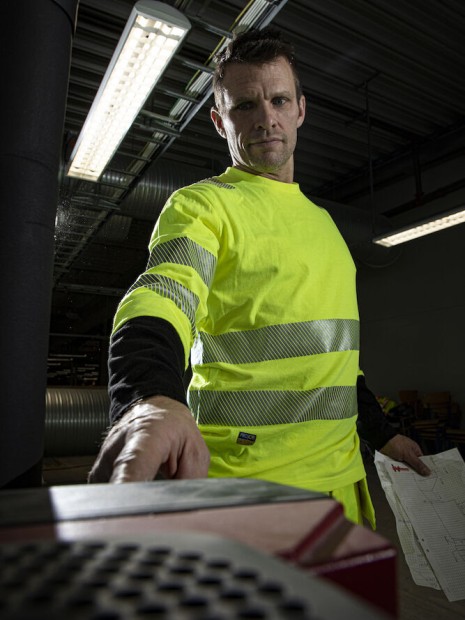 T-Shirts à personnaliser PROJOB 6014 T-SHIRT MANCHES LONGUES ISO 20471 CLASSE 3/2 