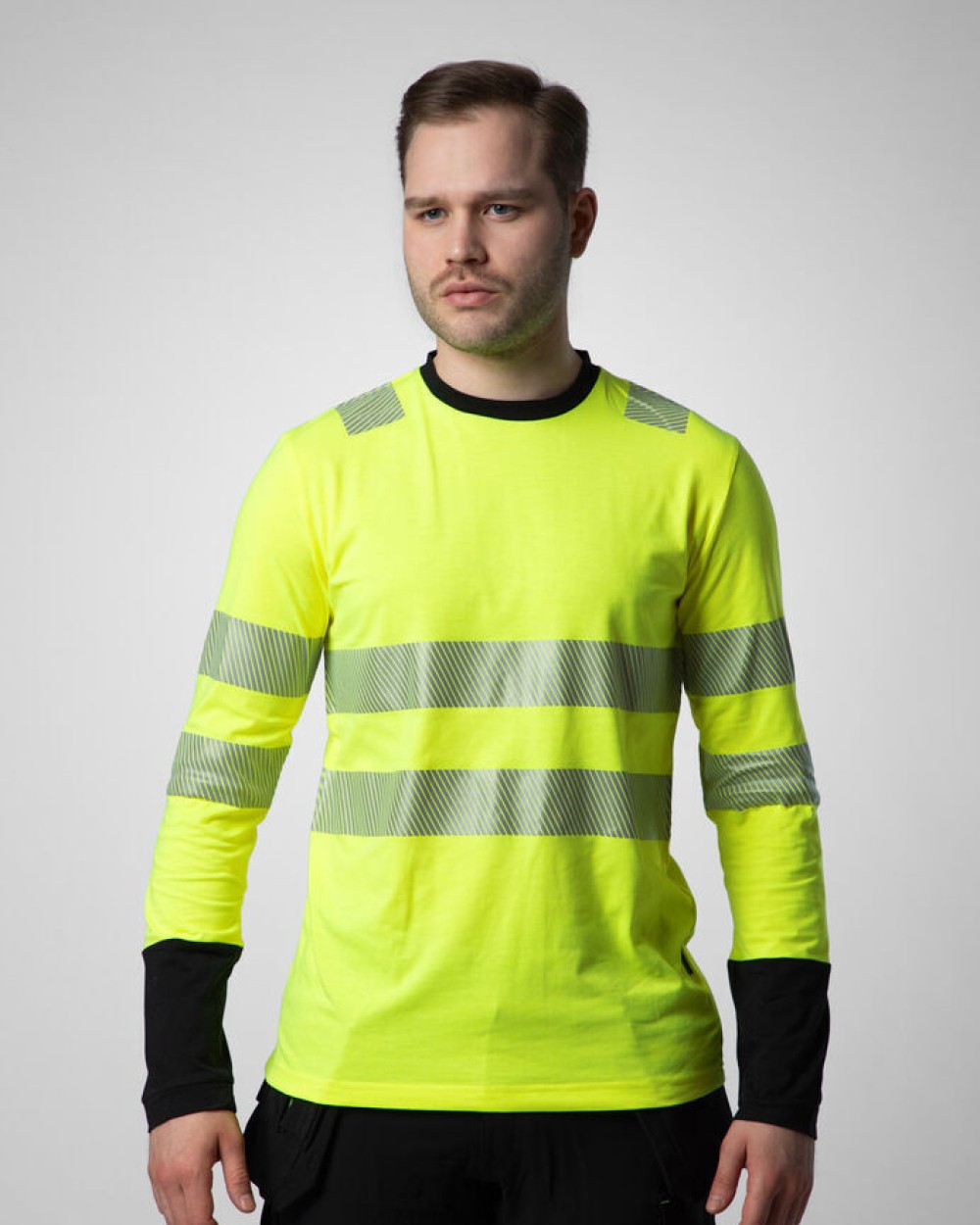 T-shirts PROJOB 6014 SIGNALISATIET-SHIRT LANGE MOUWEN EN ISO 20471 KLASSE 3 voor bedrukking &amp; borduring