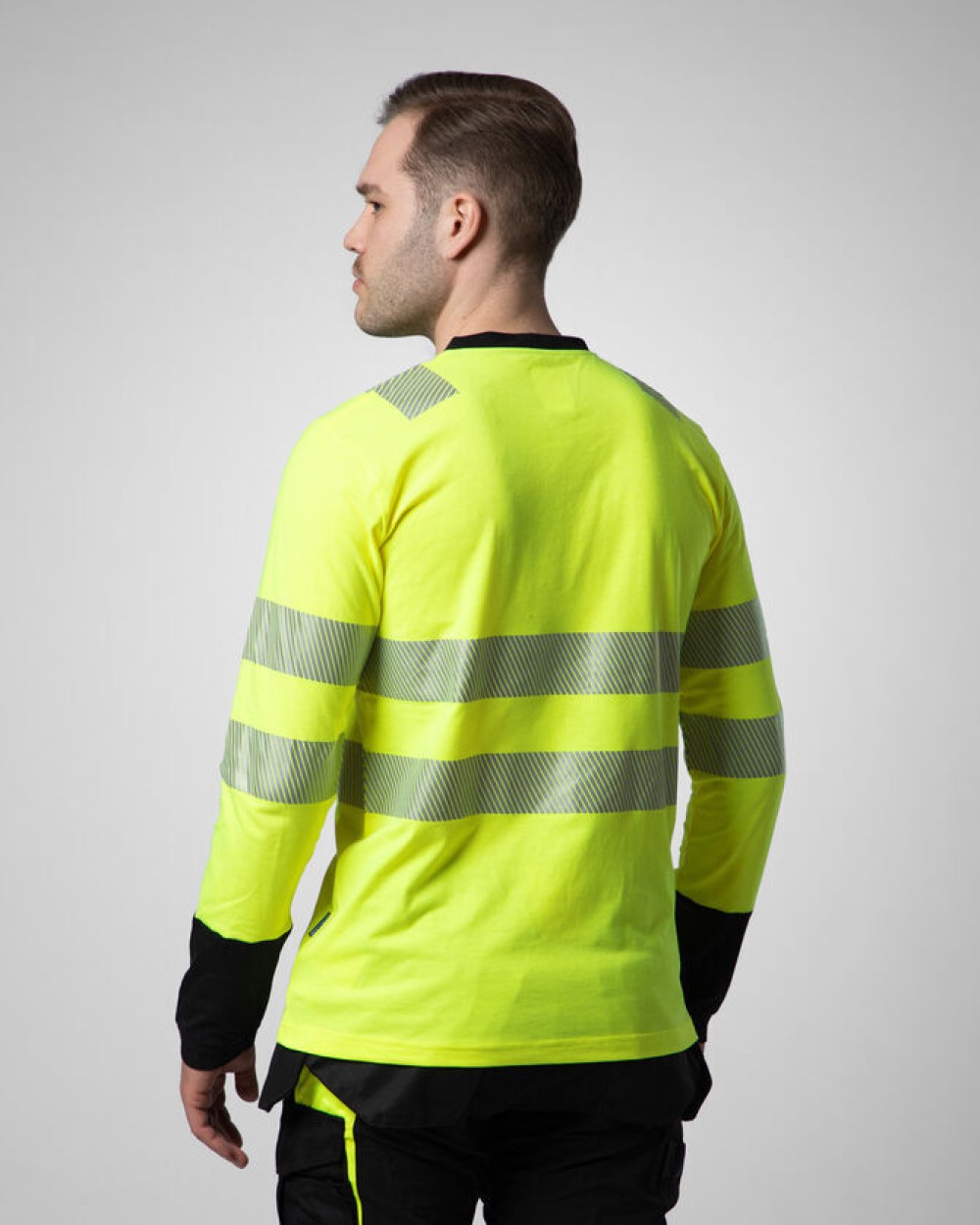 T-Shirts personnalisable PROJOB 6014 T-SHIRT MANCHES LONGUES ISO 20471 CLASSE 3/2