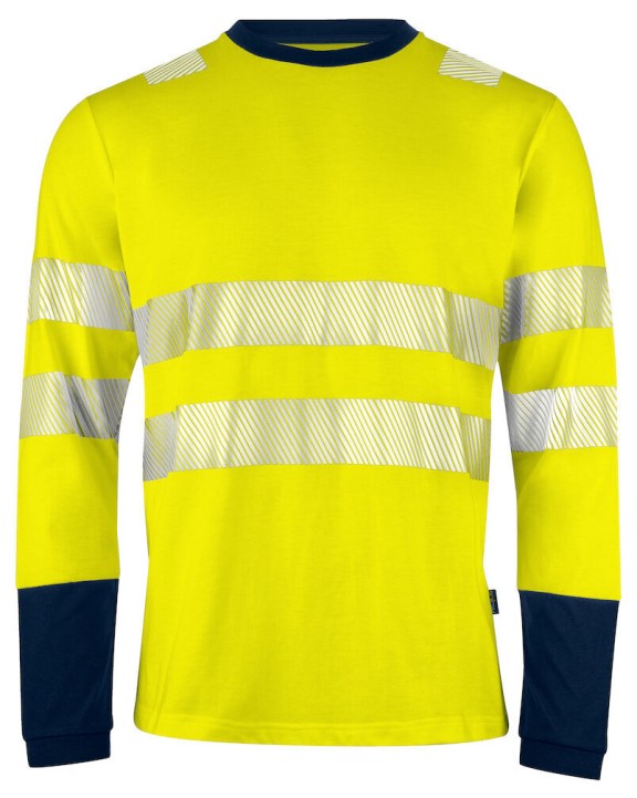 PROJOB 6014 Langarmshirt EN ISO 20471 Klasse 3/2 T-Shirts personalisierbar