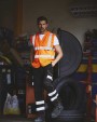 Fluo vestjes YOKO Hoge zichtbaarheid hesje van gerecycled gaas voor bedrukking &amp; borduring