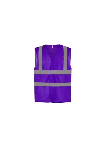YOKO Gilet haute visibilité à maille ajourée recyclée /api/colors/f28ecd26-255e-4b18-a29c-08c2af1111d3 personnalisable