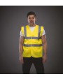 YOKO Hi-Vis recycled Open Mesh Waistcoat Warnwesten personalisierbar