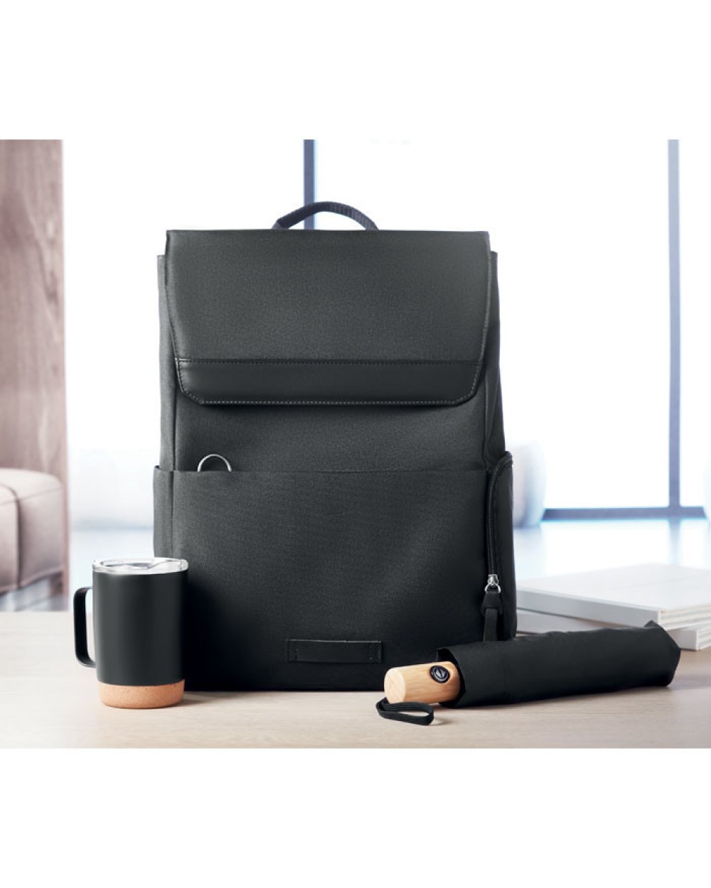 4DO Laptop-Rucksack 600D RPET Taschen personalisierbar