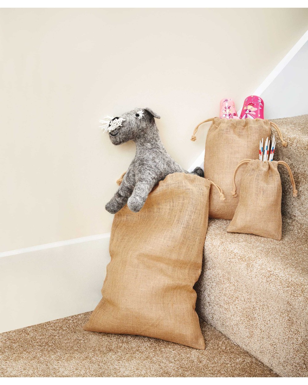 Tassen & Zakken WESTFORDMILL Jute Stuff Bag voor bedrukking &amp; borduring