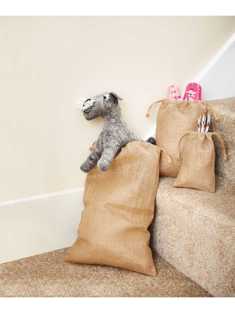 WESTFORDMILL Sac à cordelette en jute  personnalisable
