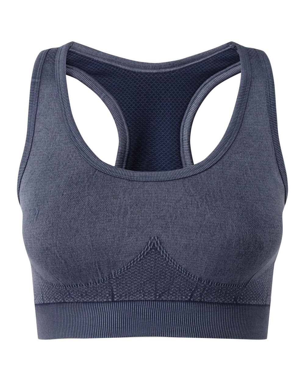 TRIDRI Women's TriDri® seamless '3D fit' multi-sport denim look bra T-Shirts personalisierbar