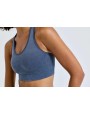TRIDRI Women's TriDri® seamless '3D fit' multi-sport denim look bra T-Shirts personalisierbar