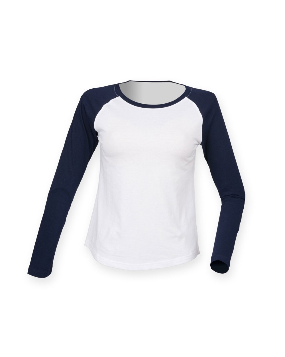 SKINNIFIT LADIES L/S BASEBALL T T-Shirts personalisierbar
