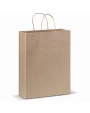 Tote bags 4DO Papieren kraft tas 100g/m² 32x12x41cm voor bedrukking &amp; borduring