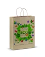 Tote bags personnalisable 4DO Sac en papier kraft 100g/m² 32x12x41cm