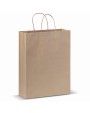 Tote bags 4DO Papieren kraft tas 100g/m² 32x12x41cm voor bedrukking &amp; borduring