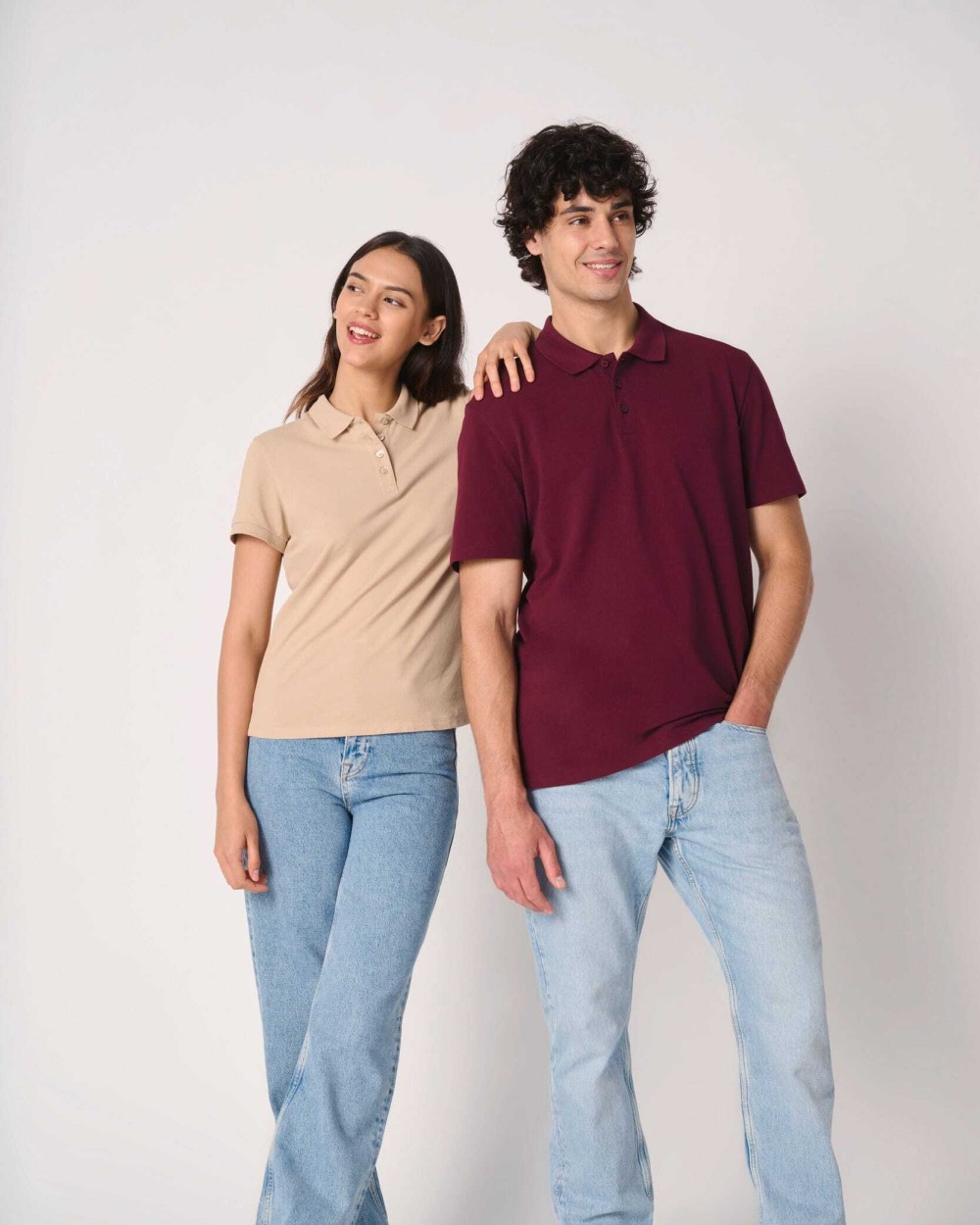 Polos personnalisable IDEAL BASIC BRAND Polo piqué femme
