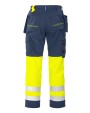 Broeken PROJOB 6502 SIGNALISATIEBROEK MET KNIEZAKKEN EN SPIJKERZAKKEN EN ISO 20471 KLASSE 1 voor bedrukking &amp; borduring