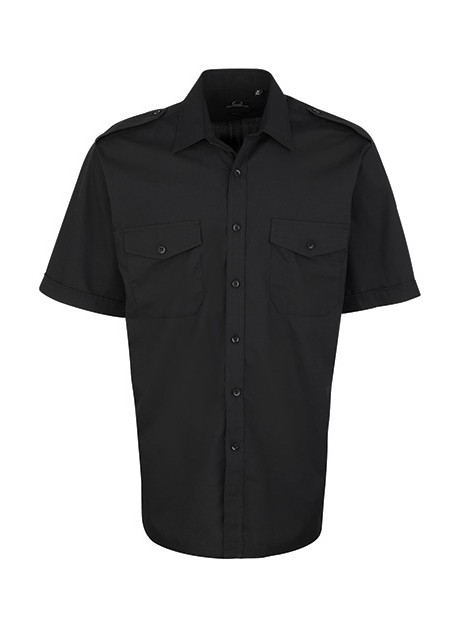 PREMIER Chemise Homme manches courtes Pilote /api/colors/b9fdad4a-5e94-45cb-8c03-c08b349b28c3 personnalisable