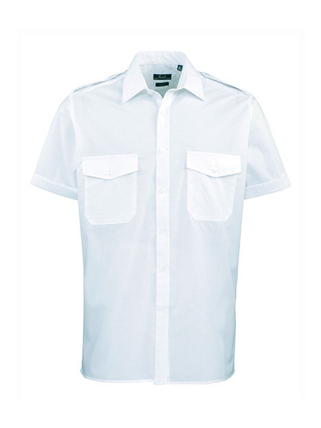 PREMIER Chemise Homme manches courtes Pilote /api/colors/4c8673c9-9f30-4885-8015-c784ca13e566 personnalisable