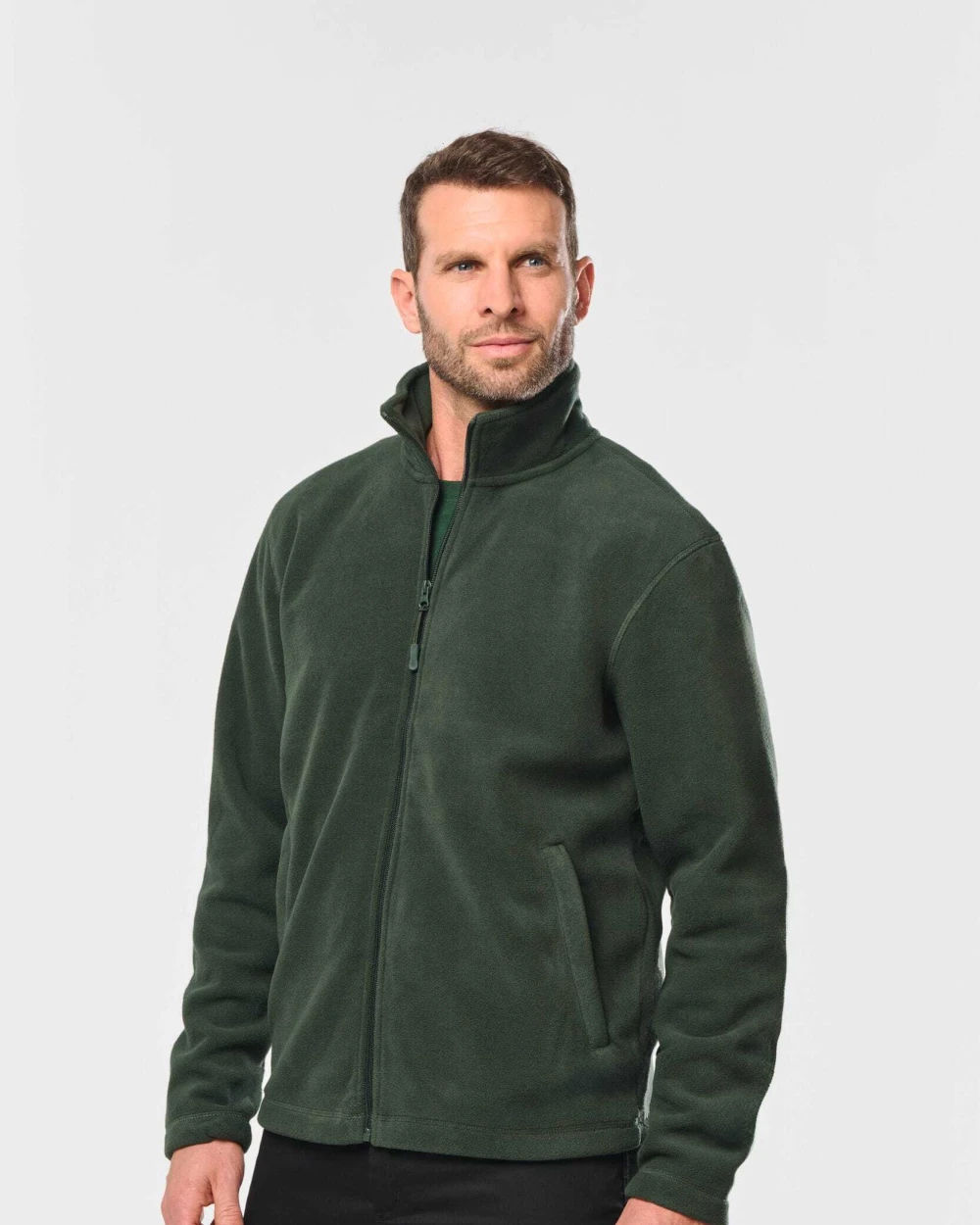Polar Fleeces WK. DESIGNED TO WORK Microfleece Vest Met Rits heren voor bedrukking &amp; borduring