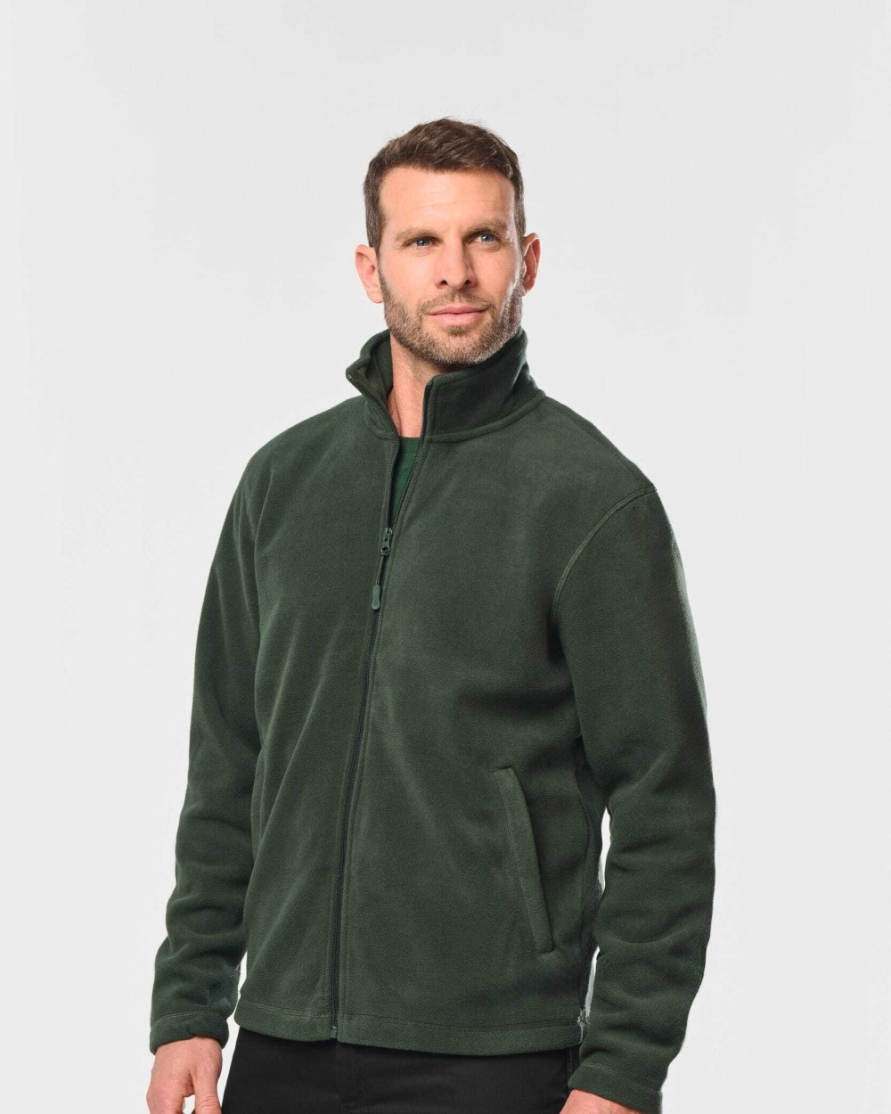 Polar Fleeces WK. DESIGNED TO WORK Microfleece Vest Met Rits heren voor bedrukking &amp; borduring