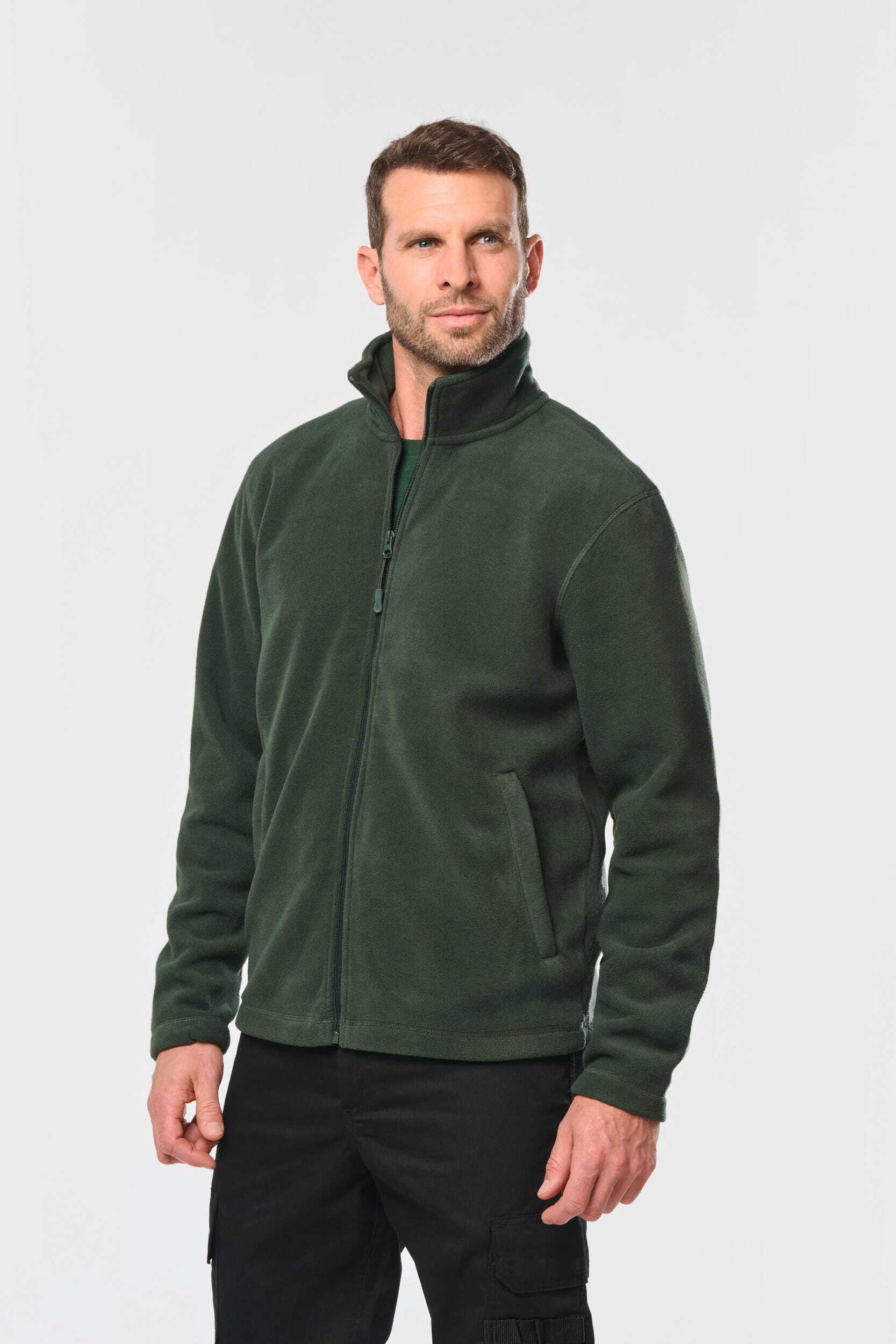 Laines polaires personnalisable WK. DESIGNED TO WORK Veste micropolaire zippée homme